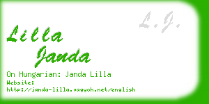 lilla janda business card